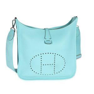 Hermes Bleu Atoll Cl√©mence Evelyne III 29 PHW